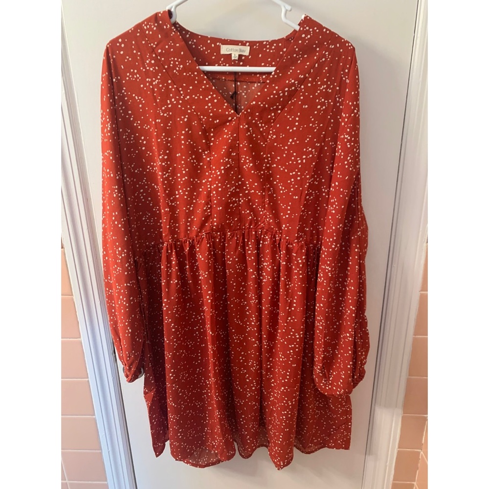 Cotton Bleu orange dress